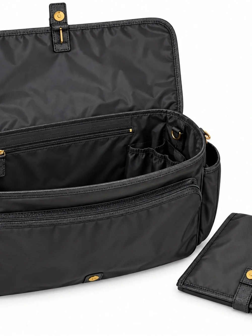 Tory Burch Black Nylon handbag/babybag